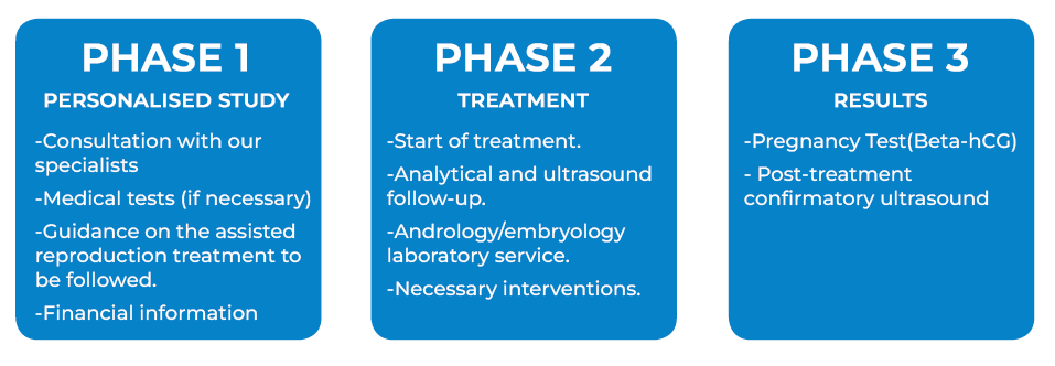fases de un tratamiento de fertilidad